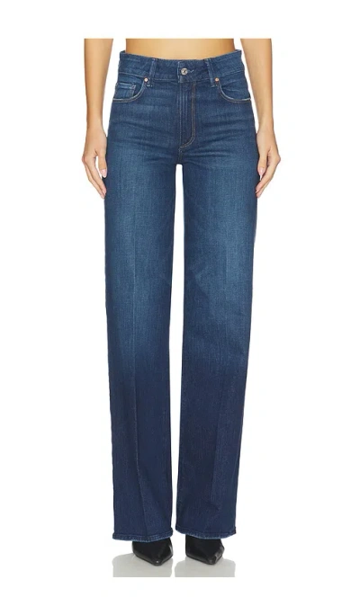 Paige Sasha Wide Leg Jeans In Blue