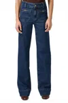 Paige Sasha Jeans With Novelty Patch Pockets Enfield In Blue