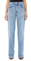 Paige Sasha High Rise Wide Leg Jeans In Sonali Embellished In Sonali Embellished
