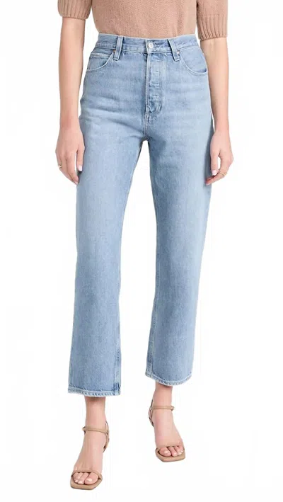 Paige Sawyer Straight Jean In Britain Distressed In Blue