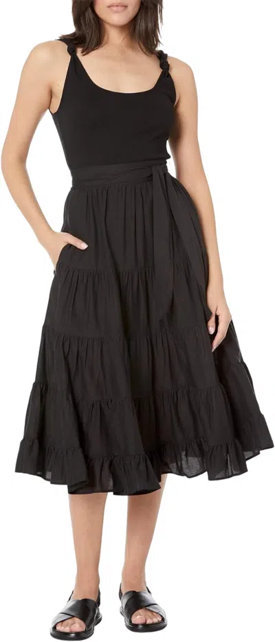 Paige Self-tie Waist Dress In Black