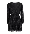 Paige Sequin Gianetta Mini Dress In Black