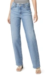 Paige Sasha High Rise Wide Leg Jeans In Sonali Embellished In Leela