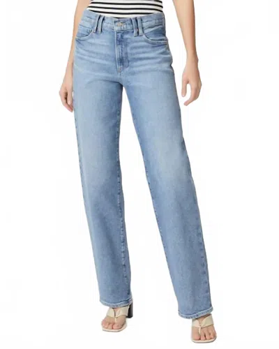 Paige Serena Straight Leg Jeans In Leela Distressed In Blue