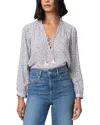 Paige Sharene Linen-blend Top