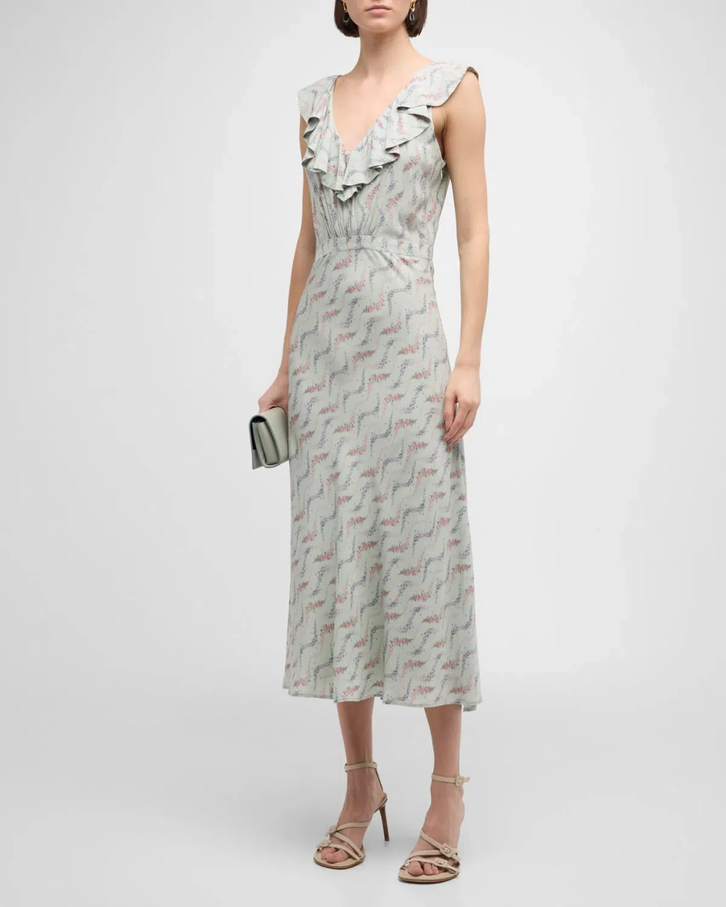 fern midi shirt dress Fern - Linen Midi Shirt Dress With Tie Waist - Blue