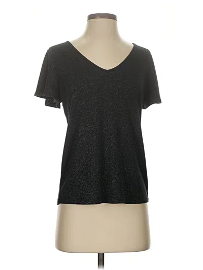 Pre-owned Paige Short Sleeve Top Gray V Neck Tops