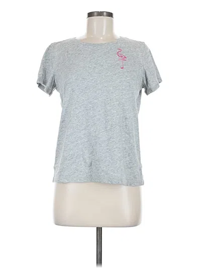 Pre-owned Paige Short Sleeve T-shirt In Gray