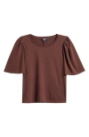 Paige Sigrid Cotton T-shirt In Brown