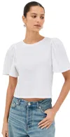 Paige Sigrid Tee Top In White In White