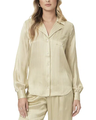Paige Silk Capriana Shirt In Green