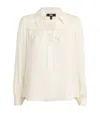 Paige Silk Marabella Blouse In Ivory