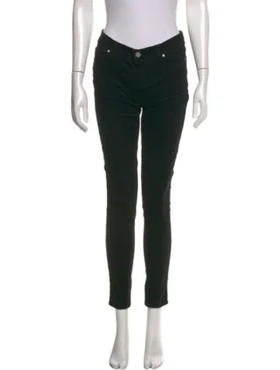 Pre-owned Paige Skinny Leg Pants In Black