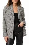 Paige Skyler Metallic Houndstooth Tweed Jacket In Multi