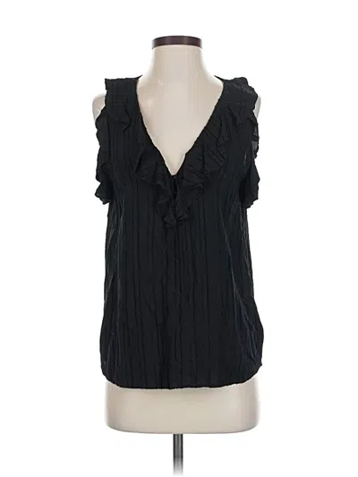 Pre-owned Paige Sleeveless Blouse In Black
