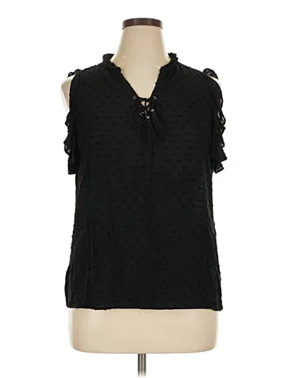 Pre-owned Paige Sleeveless Blouse In Black