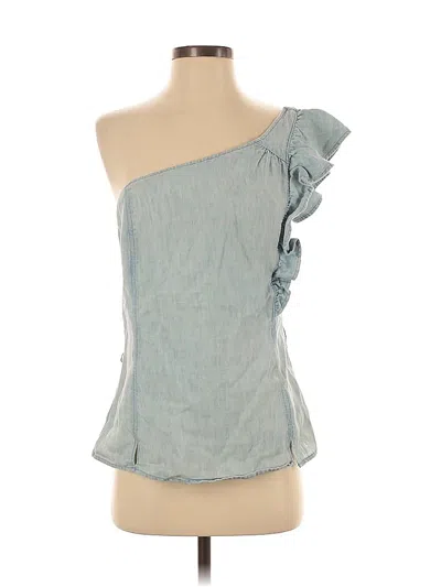 Pre-owned Paige Sleeveless Blouse In Blue
