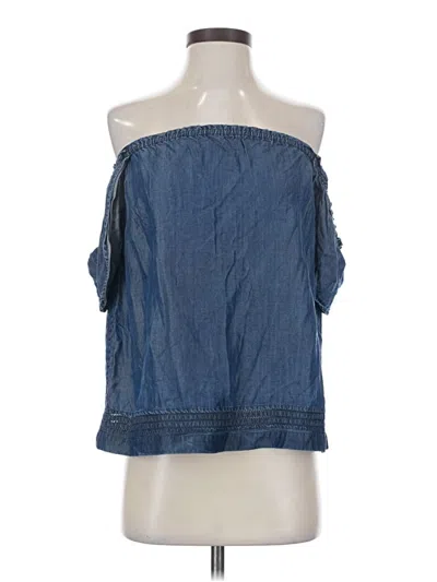 Pre-owned Paige Sleeveless Blouse In Blue