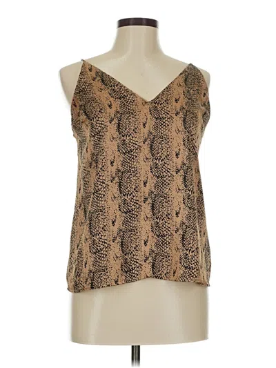 Pre-owned Paige Sleeveless Blouse In Brown
