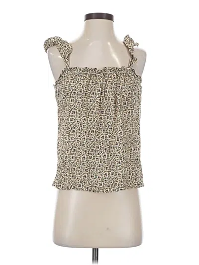 Pre-owned Paige Sleeveless Blouse In White