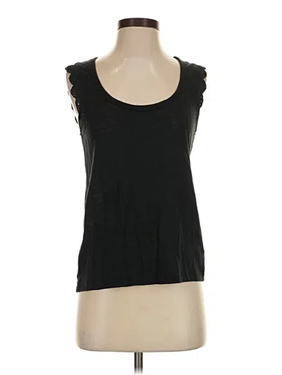 Pre-owned Paige Sleeveless Top Black Scoop Neck Tops