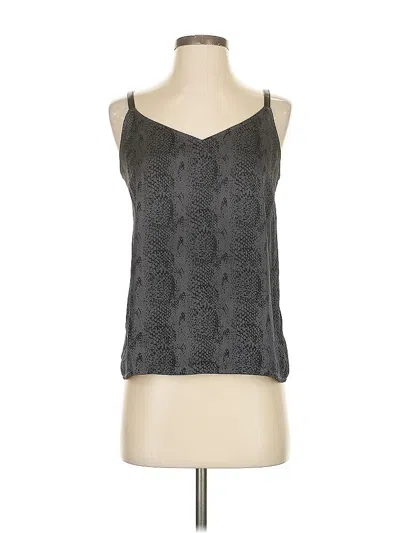 Pre-owned Paige Sleeveless Top Gray Scoop Neck Tops