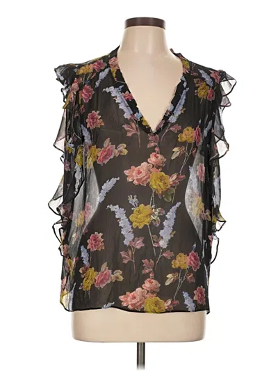Pre-owned Paige Sleeveless T-shirt In Brown