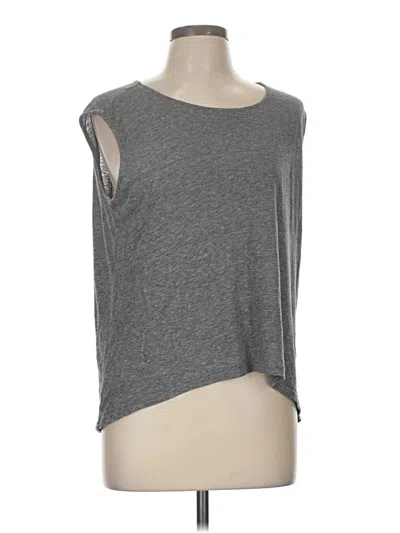 Pre-owned Paige Sleeveless T-shirt In Gray