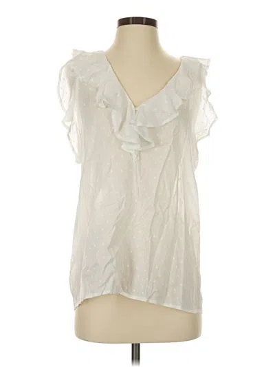 Pre-owned Paige Sleeveless T-shirt In Ivory