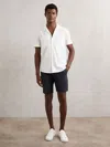 Paige Slim-fit Stretch Shorts In White