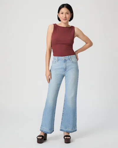 Paige Sofia 29 Inch Petite Flare Jean In Blue