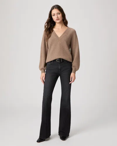 Paige Sofia 31 Inch Flare Jean In Black