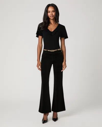 Paige Sofia 31 Inch Flare Jean In Black
