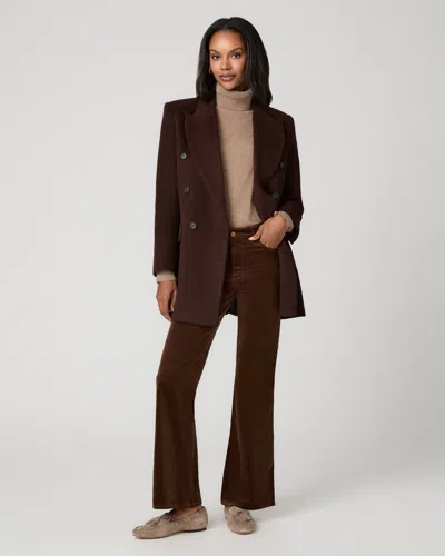 Paige Sofia 31 Inch Flare Jean In Brown