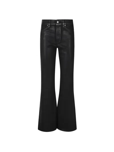 Paige Sofia With Jolene Pockets Flare Jeans In Black