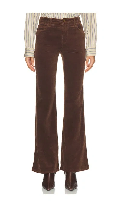 Paige Sofia Flare Corduroy Pant In Brown