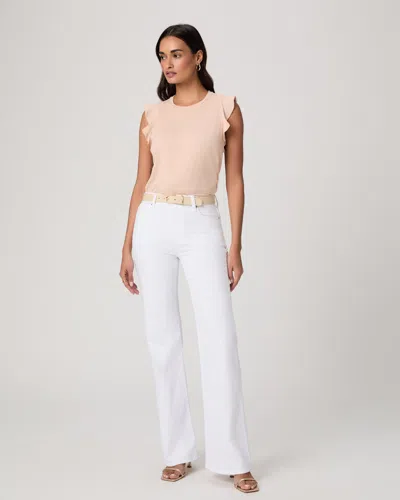 Paige Sofia Flare Jean In White