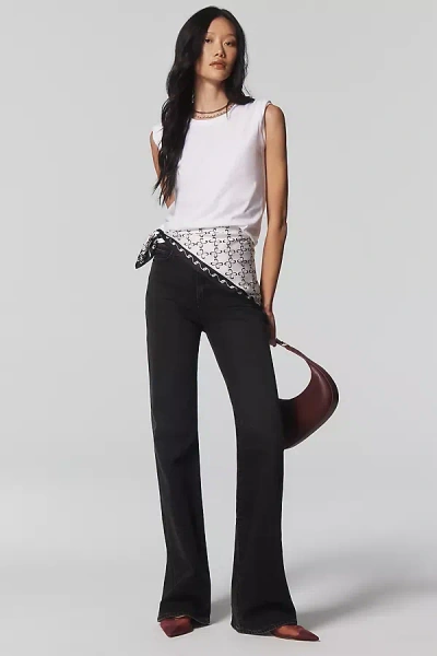 Paige Sofia High-rise Flare Jeans In Black