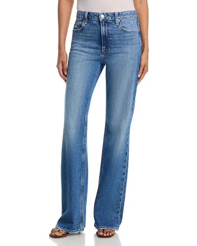Paige Sofia High Rise Flared Jeans In Frittata In Blue