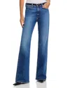 Paige Sofia Mid Rise Soft Flare Jeans In Carver In Blue