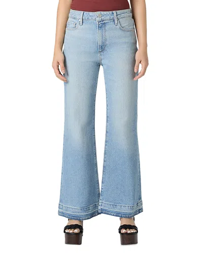 Paige Sofia Petite High Rise Flare Jean In Touring In Blue