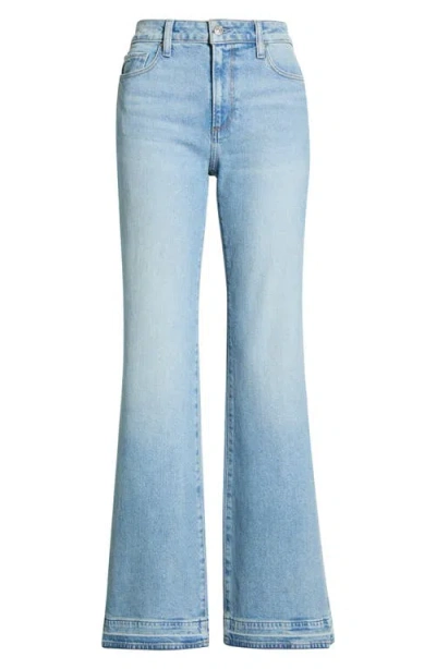 Paige Sofia Release Hem Flare Jeans In Blue