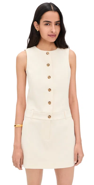 Paige Soho Mini Dress Bone In Brown