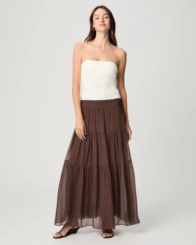 Paige Somi Skirt High Rise Pant In Brown