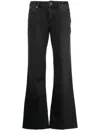 Paige Mid-rise Flared Jeans In Black