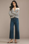 Paige Spotlight High-rise Crop Wide-leg Jeans In Blue