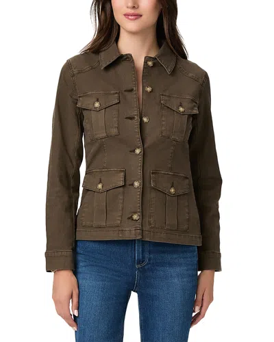 Paige Stacey Cotton Stretch Jacket In Green
