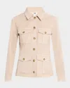 Paige Pocket-detail Stacey Jacket In Brown