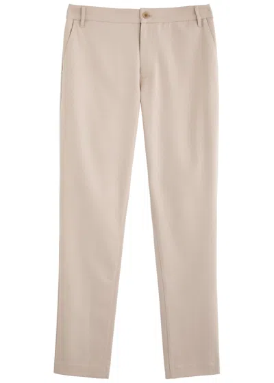 Paige Stafford Jersey-twill Trousers In Ecru