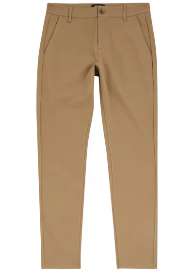 Paige Stafford Slim-leg Stretch-jersey Trousers In Beige